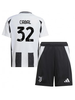 Billige Juventus Juan Cabal #32 Hjemmedraktsett Barn 2024-25 Kortermet (+ Korte bukser)